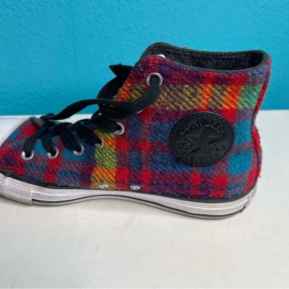 Converse Woolrich plaid high top shoes multicolored - Picture 8 of 8